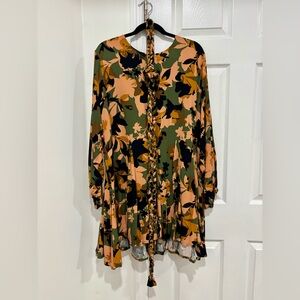 Vici Floral Long Sleeve Dress - XL